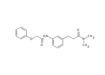 N,N-dimethyl-3-{3-[(phenoxyacetyl)amino]phenyl}propanamide