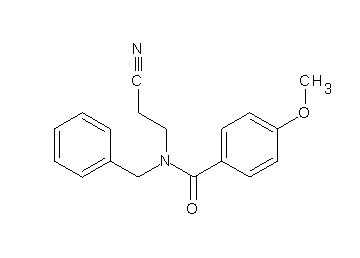 N-benzyl-N-(2-cyanoethyl)-4-methoxybenzamide