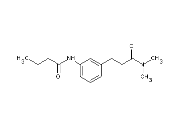 N-{3-[3-(dimethylamino)-3-oxopropyl]phenyl}butanamide