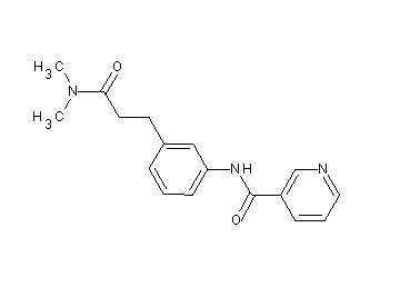 N-{3-[3-(dimethylamino)-3-oxopropyl]phenyl}nicotinamide