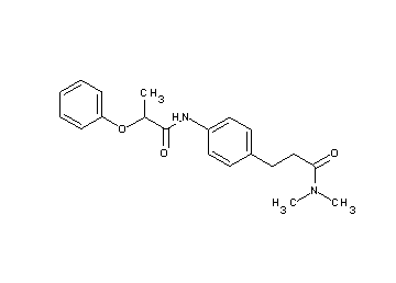 N-{4-[3-(dimethylamino)-3-oxopropyl]phenyl}-2-phenoxypropanamide