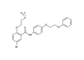 5-bromo-2-(2-methoxyethoxy)-N-[4-(2-phenoxyethoxy)phenyl]benzamide