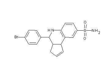 4-(4-bromophenyl)-3a,4,5,9b-tetrahydro-3H-cyclopenta[c]quinoline-8-sulfonamide