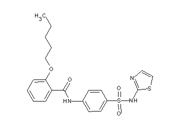2-(pentyloxy)-N-{4-[(1,3-thiazol-2-ylamino)sulfonyl]phenyl}benzamide