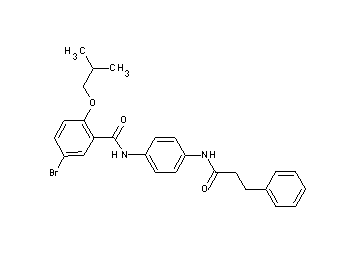 5-bromo-2-isobutoxy-N-{4-[(3-phenylpropanoyl)amino]phenyl}benzamide