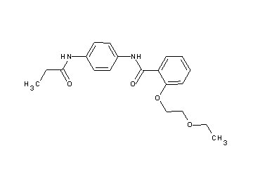 2-(2-ethoxyethoxy)-N-[4-(propionylamino)phenyl]benzamide