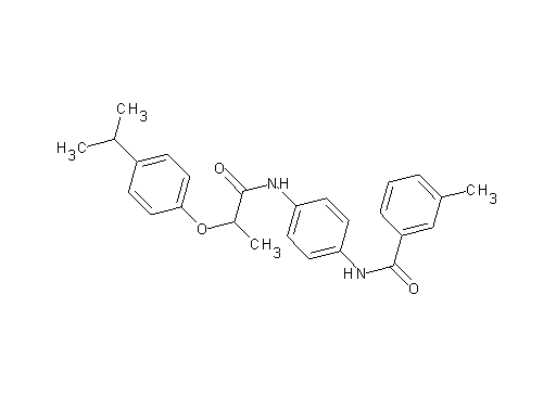 N-(4-{[2-(4-isopropylphenoxy)propanoyl]amino}phenyl)-3-methylbenzamide