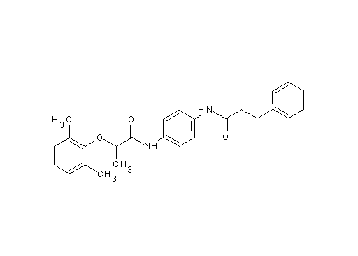 2-(2,6-dimethylphenoxy)-N-{4-[(3-phenylpropanoyl)amino]phenyl}propanamide