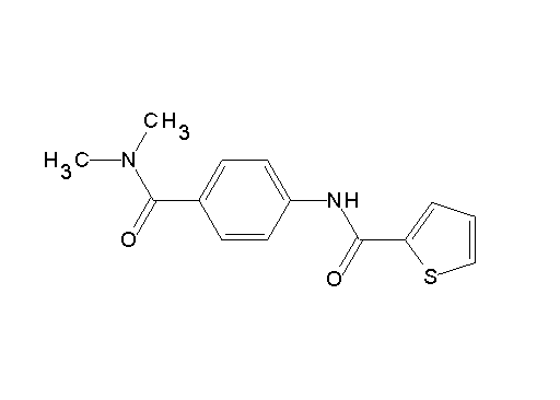 N-{4-[(dimethylamino)carbonyl]phenyl}-2-thiophenecarboxamide