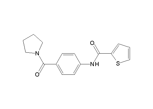 N-[4-(1-pyrrolidinylcarbonyl)phenyl]-2-thiophenecarboxamide