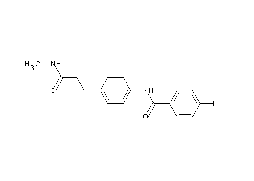 4-fluoro-N-{4-[3-(methylamino)-3-oxopropyl]phenyl}benzamide