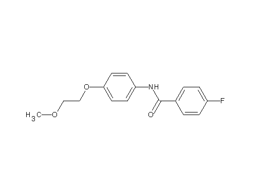 4-fluoro-N-[4-(2-methoxyethoxy)phenyl]benzamide