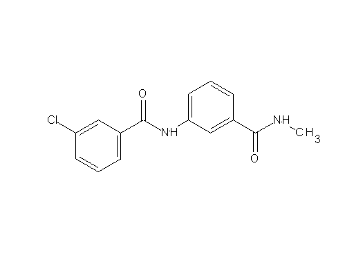 3-chloro-N-{3-[(methylamino)carbonyl]phenyl}benzamide
