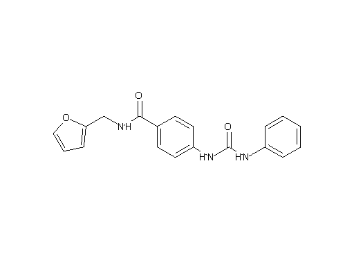 4-[(anilinocarbonyl)amino]-N-(2-furylmethyl)benzamide