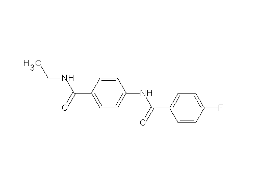 N-{4-[(ethylamino)carbonyl]phenyl}-4-fluorobenzamide