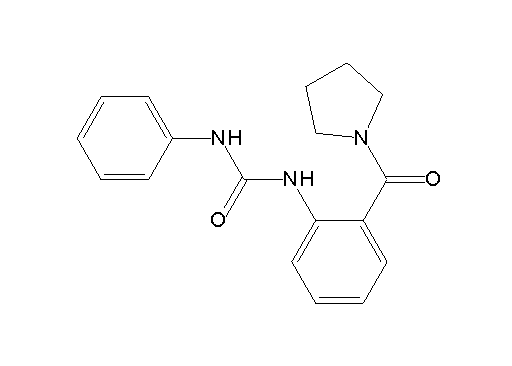N-phenyl-N'-[2-(1-pyrrolidinylcarbonyl)phenyl]urea