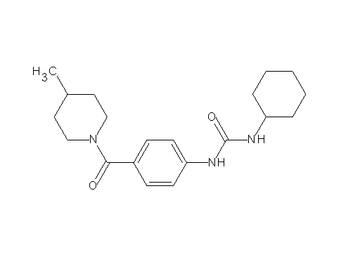 N-cyclohexyl-N'-{4-[(4-methyl-1-piperidinyl)carbonyl]phenyl}urea