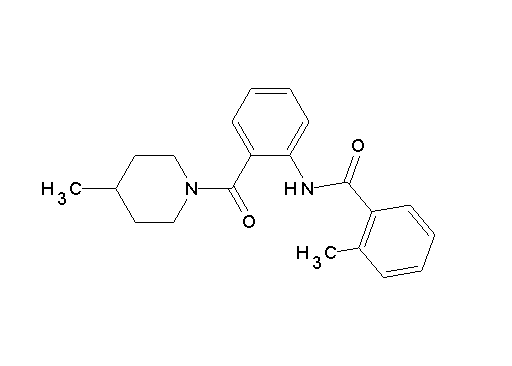 2-methyl-N-{2-[(4-methyl-1-piperidinyl)carbonyl]phenyl}benzamide