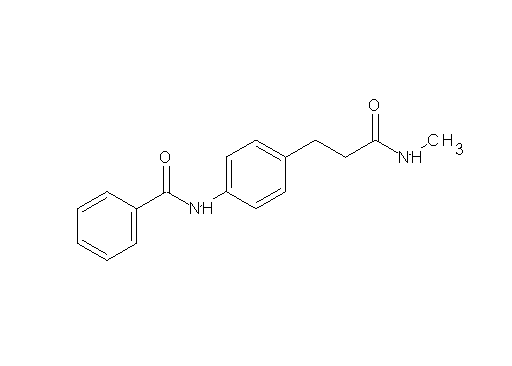 N-{4-[3-(methylamino)-3-oxopropyl]phenyl}benzamide