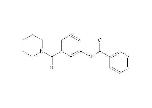 N-[3-(1-piperidinylcarbonyl)phenyl]benzamide