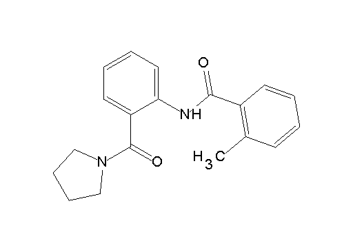2-methyl-N-[2-(1-pyrrolidinylcarbonyl)phenyl]benzamide