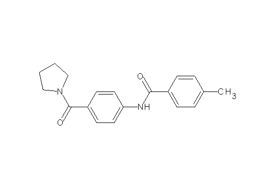4-methyl-N-[4-(1-pyrrolidinylcarbonyl)phenyl]benzamide