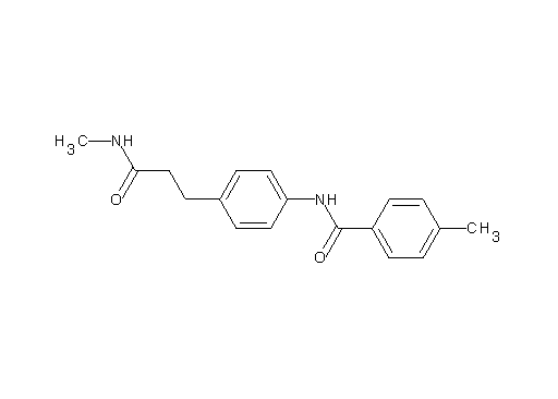 4-methyl-N-{4-[3-(methylamino)-3-oxopropyl]phenyl}benzamide