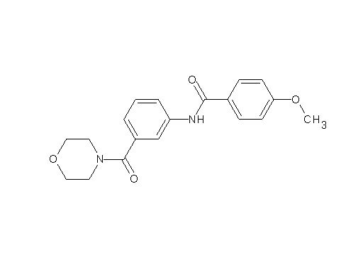 4-methoxy-N-[3-(4-morpholinylcarbonyl)phenyl]benzamide - Click Image to Close