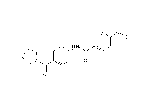 4-methoxy-N-[4-(1-pyrrolidinylcarbonyl)phenyl]benzamide
