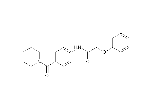2-phenoxy-N-[4-(1-piperidinylcarbonyl)phenyl]acetamide