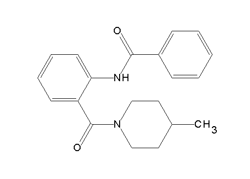 N-{2-[(4-methyl-1-piperidinyl)carbonyl]phenyl}benzamide