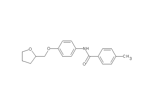 4-methyl-N-[4-(tetrahydro-2-furanylmethoxy)phenyl]benzamide
