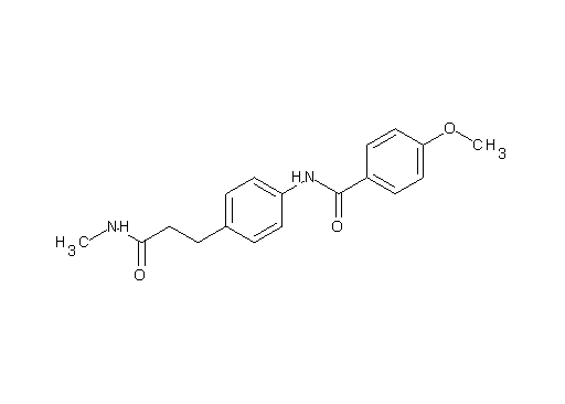 4-methoxy-N-{4-[3-(methylamino)-3-oxopropyl]phenyl}benzamide