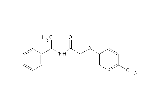 2-(4-methylphenoxy)-N-(1-phenylethyl)acetamide