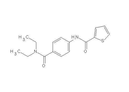 N-{4-[(diethylamino)carbonyl]phenyl}-2-thiophenecarboxamide