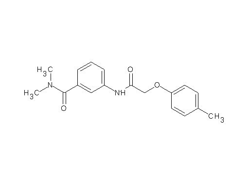 N,N-dimethyl-3-{[(4-methylphenoxy)acetyl]amino}benzamide