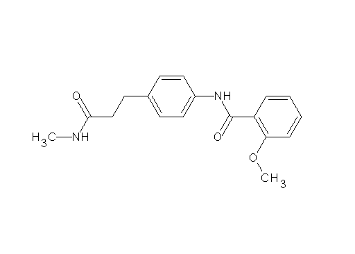 2-methoxy-N-{4-[3-(methylamino)-3-oxopropyl]phenyl}benzamide