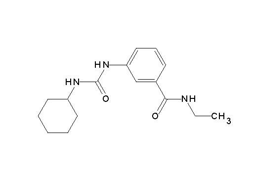 3-{[(cyclohexylamino)carbonyl]amino}-N-ethylbenzamide