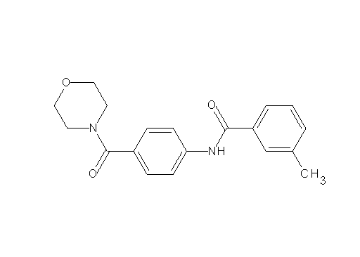 3-methyl-N-[4-(4-morpholinylcarbonyl)phenyl]benzamide