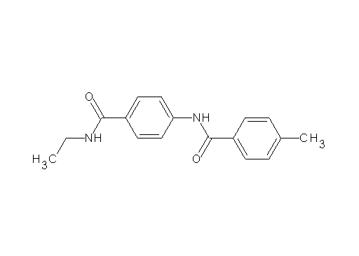 N-{4-[(ethylamino)carbonyl]phenyl}-4-methylbenzamide