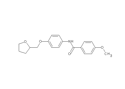 4-methoxy-N-[4-(tetrahydro-2-furanylmethoxy)phenyl]benzamide