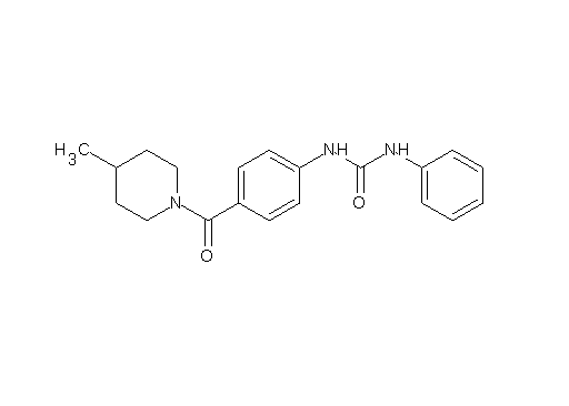 N-{4-[(4-methyl-1-piperidinyl)carbonyl]phenyl}-N'-phenylurea
