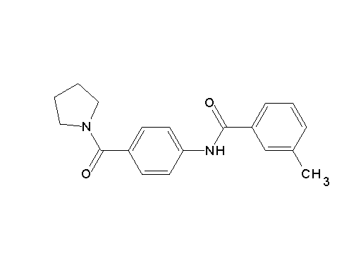 3-methyl-N-[4-(1-pyrrolidinylcarbonyl)phenyl]benzamide