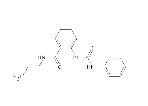 2-[(anilinocarbonyl)amino]-N-propylbenzamide
