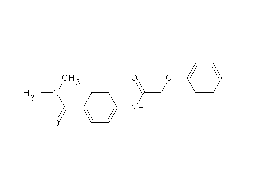 N,N-dimethyl-4-[(phenoxyacetyl)amino]benzamide
