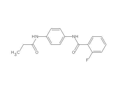 2-fluoro-N-[4-(propionylamino)phenyl]benzamide