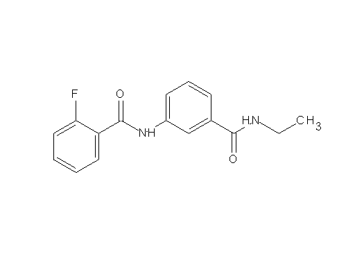 N-{3-[(ethylamino)carbonyl]phenyl}-2-fluorobenzamide