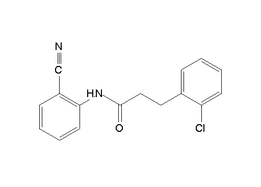 3-(2-chlorophenyl)-N-(2-cyanophenyl)propanamide