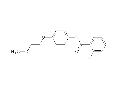 2-fluoro-N-[4-(2-methoxyethoxy)phenyl]benzamide