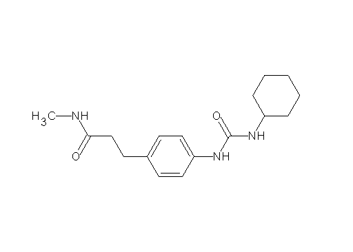 3-(4-{[(cyclohexylamino)carbonyl]amino}phenyl)-N-methylpropanamide